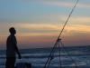 Fishing at sunset, Bijilo beach