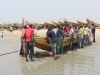 Bringing the boat in at Sanyang